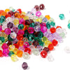 Faceted Glass Crystal Rondelle Bead Kit for Jewelry Making