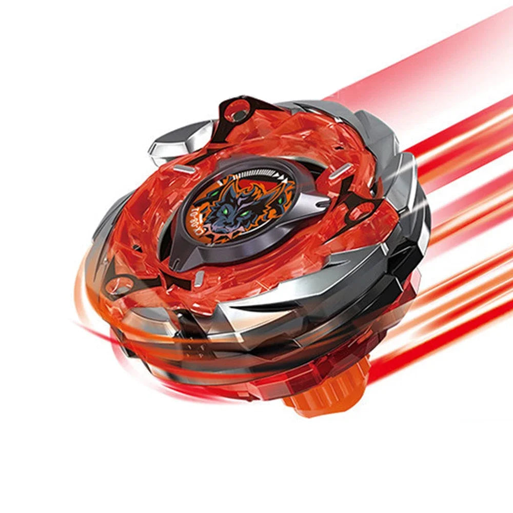 Beyblade Burst Gyro X Starter Pack Pegasus Blast featuring a red and silver spinning top with a dragon design.
