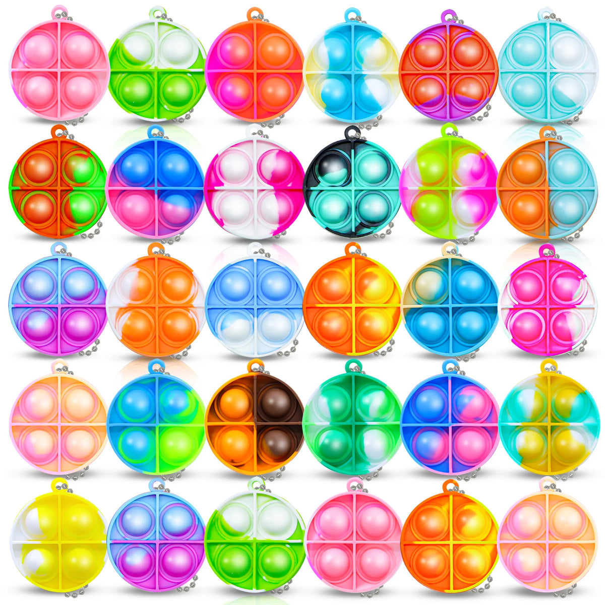 Mini Pop Keychain Fidget Sensory Toys