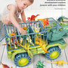 Dinosaur Transport Truck Carrier Playset with Tyrannosaurus Rex