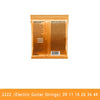 A package of Legendary Tune Legendary Players electric guitar strings in an orange and gold wrapper.