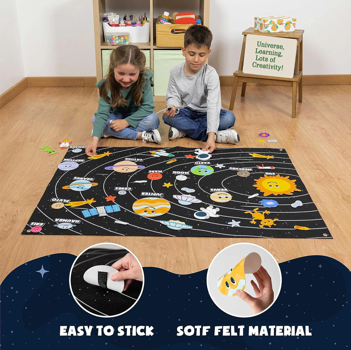 Zoo Animals Felt Board Storytelling Set for Kids