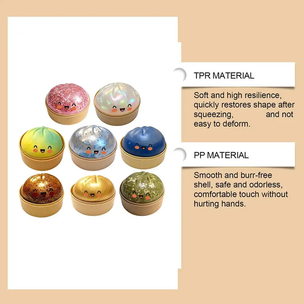 Squishy Steamed Bun Stress Relief Toy