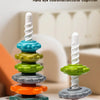 Rainbow Twist & Stack Nesting Rings Toy for Toddlers