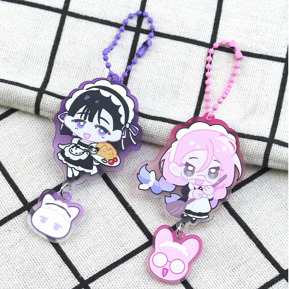 Cartoon Alien Stage Ivan & Till Acrylic Keychain