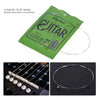 A packet of Orphée guitar strings, specifically the EJITAR TX-1 bronze acoustic guitar replacement string, is shown alongside