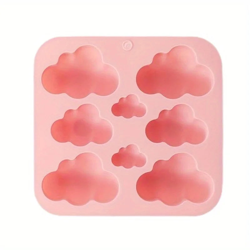Silicone Cloud Mold for Candles and Desserts – 8-Cavity Flexible Pan