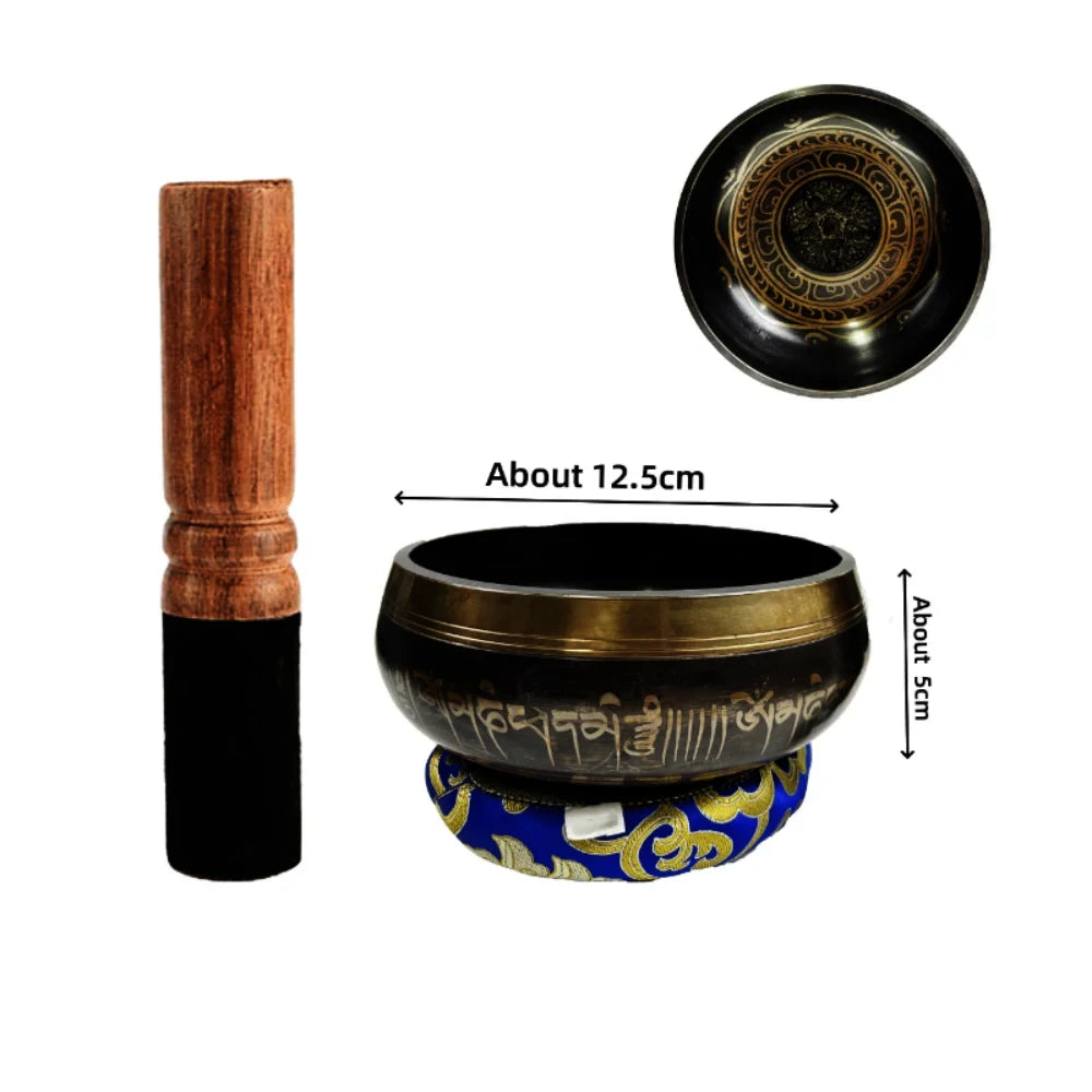 Tibetan Singing Bowl Set for Meditation and Relaxation