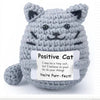 Handmade Crochet Emotional Support Cat Ornament