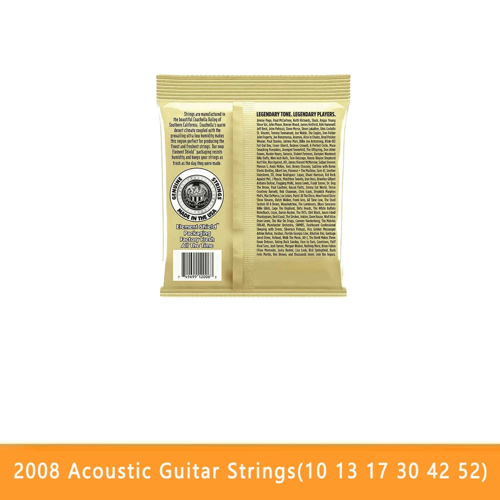 A package of Ultimate Acoustic Guitar Strings bundle containing 10 sets of strings.