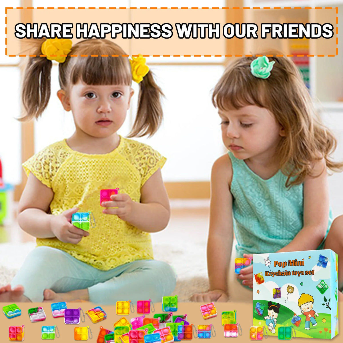 Mini Pop Keychain Fidget Sensory Toys