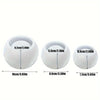 Three white silicone round pot molds with varying diameters and heights for DIY projects