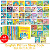 A collection of 40 English picture story books for early learning, featuring colorful illustrations and text.