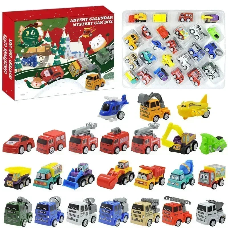 24-Day Christmas Advent Calendar with DIY Tree & Train Set