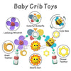 Sunflower Rainbow Baby Crib Toy with Foldable Arch