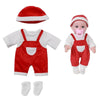 Cozy Cartoon Bear Winter Pajamas for 12-Inch Reborn Dolls