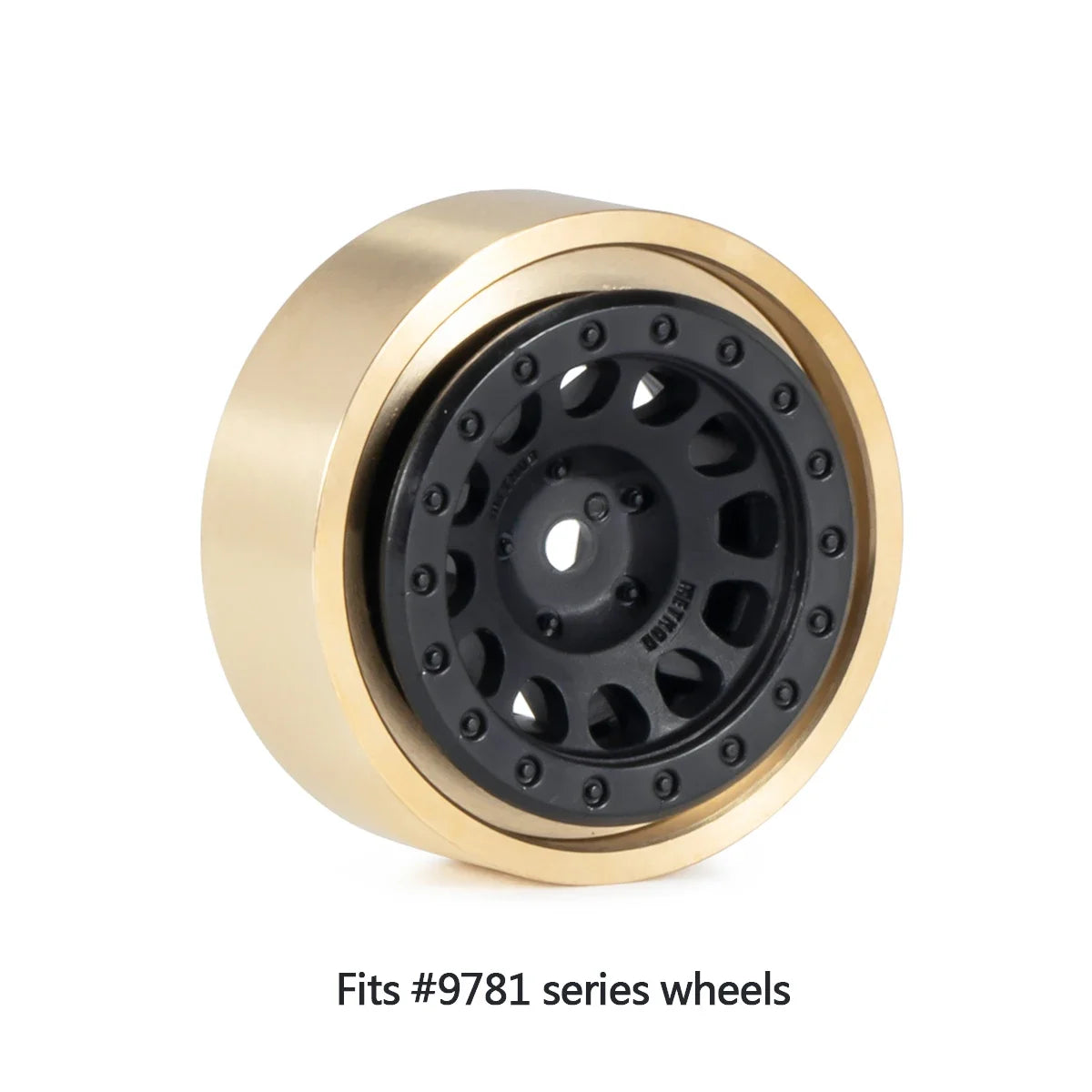 Brass Wheel Weights with Beadlock Rings for 1/18 RC Crawlers