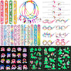 Unicorn Party Activity Kit with Bracelets, Rings, Tattoos, Stickers, and Puzzle