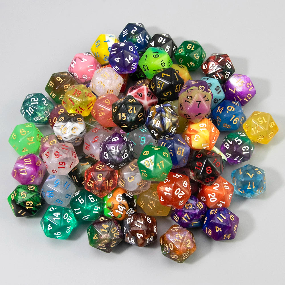 Polyhedral Resin Dice Set (10-Piece) for D&D and RPG