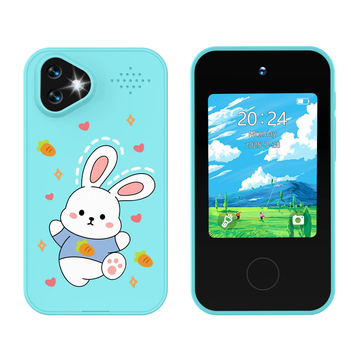 Kids Smart Phone Toy with Dual Cameras and Educational Games