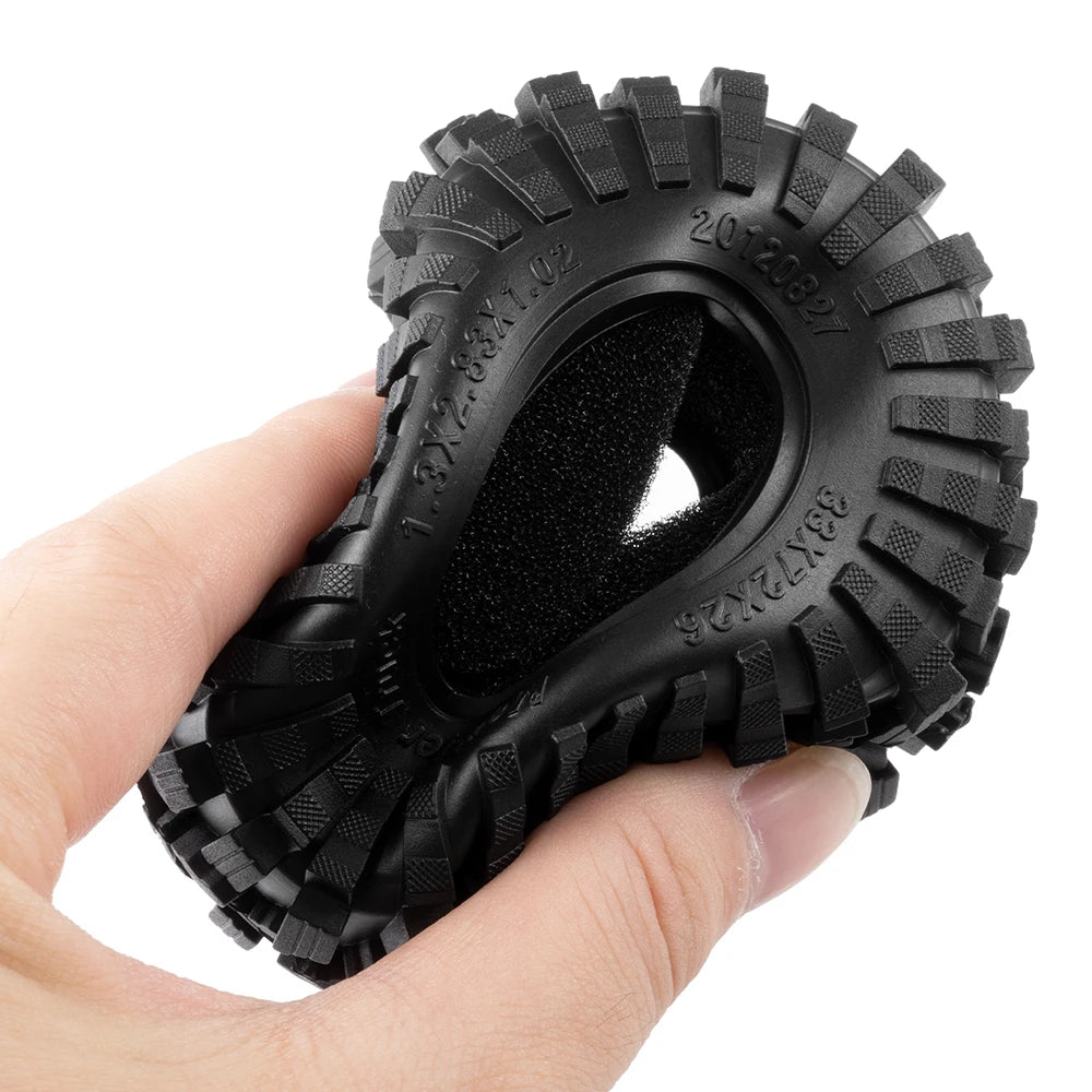 1.3" Mud Terrain Tires for RC Crawler (4-Pack)