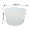 White reusable flower silicone mold with dimensions 7.7cm/3.03inch by 4cm/1.57inch.