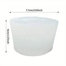 White reusable flower silicone mold with dimensions 7.7cm/3.03inch by 4cm/1.57inch.