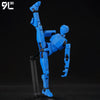 Anime-Style Articulated Dummy Figure with Display Stand