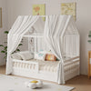 Soft Muslin Bunk Bed Canopy for Kids' Bedroom Decor