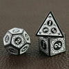 Textured Polyhedral Dice Set for RPG and Tabletop Games