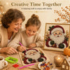 Festive Christmas Pearl Diamond Painting Kit with Frame