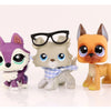 Realistic Mini Animal Figurine Set - Dogs, Cats & Fox