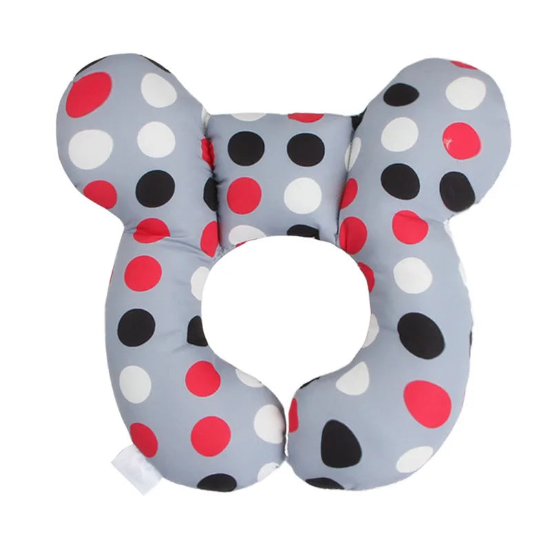 Soft U-Shaped Baby Head and Neck Support Pillow for Car Seat Travel