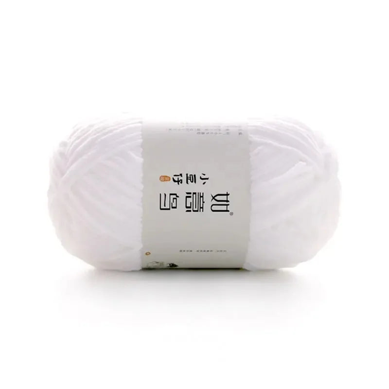 Soft Chenille Yarn for Knitting & Crochet - 50g Ball