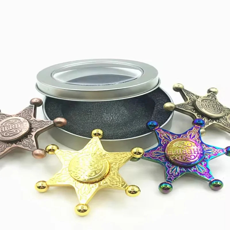 Hexagonal Metal Fidget Spinner with Smooth Rotation