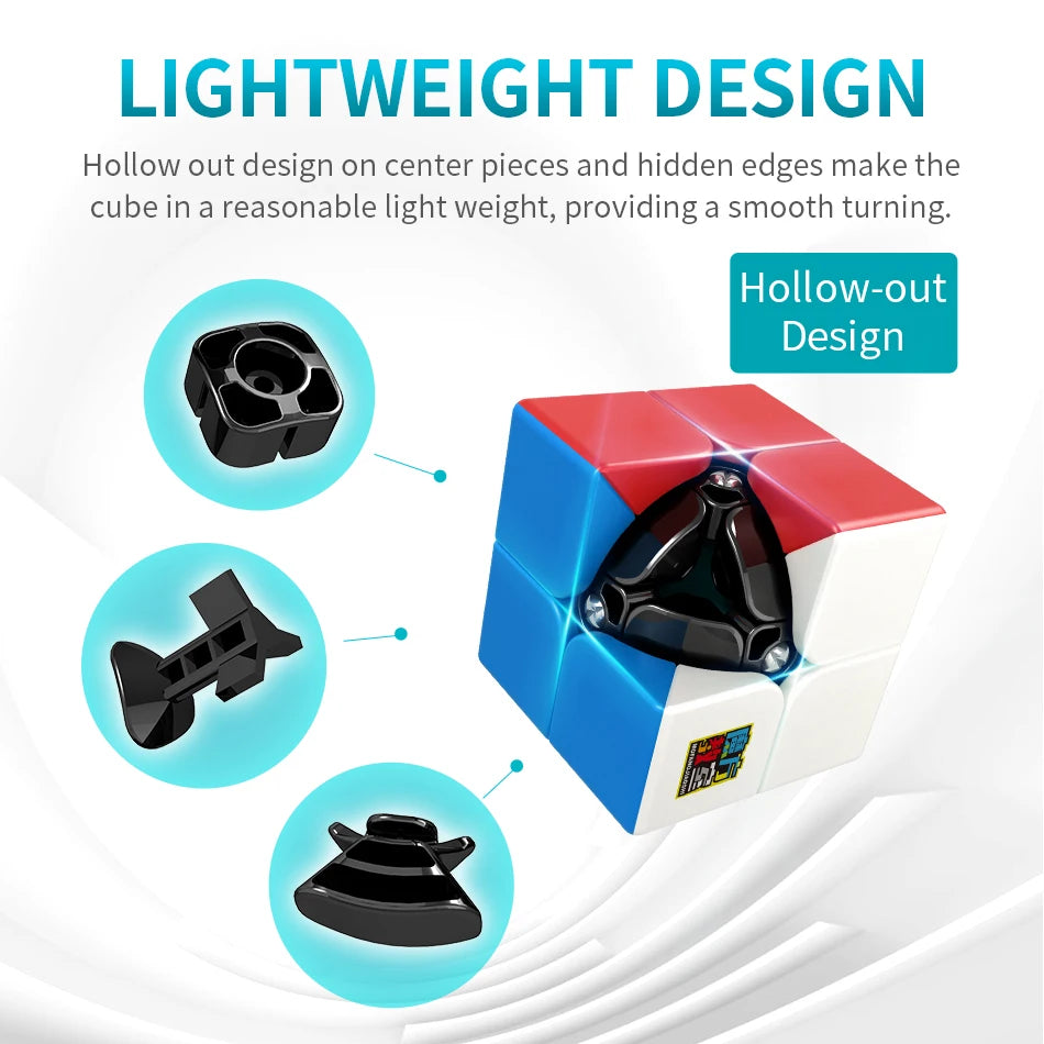 MoYu Meilong 2x2 Speed Cube – Stickerless Puzzle for All Ages