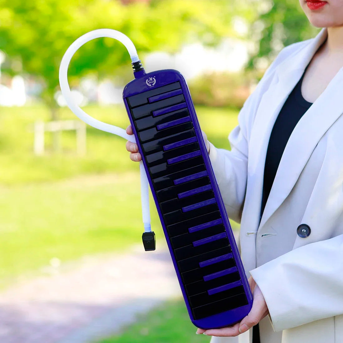 32-Key Portable Melodica with Windpipe and Backstrap