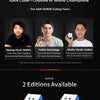 A promotional image featuring three cube players, Seung Hyuk Nahm, Feliks Zemdegs, and Matty Hiroto Inaba, with options for S