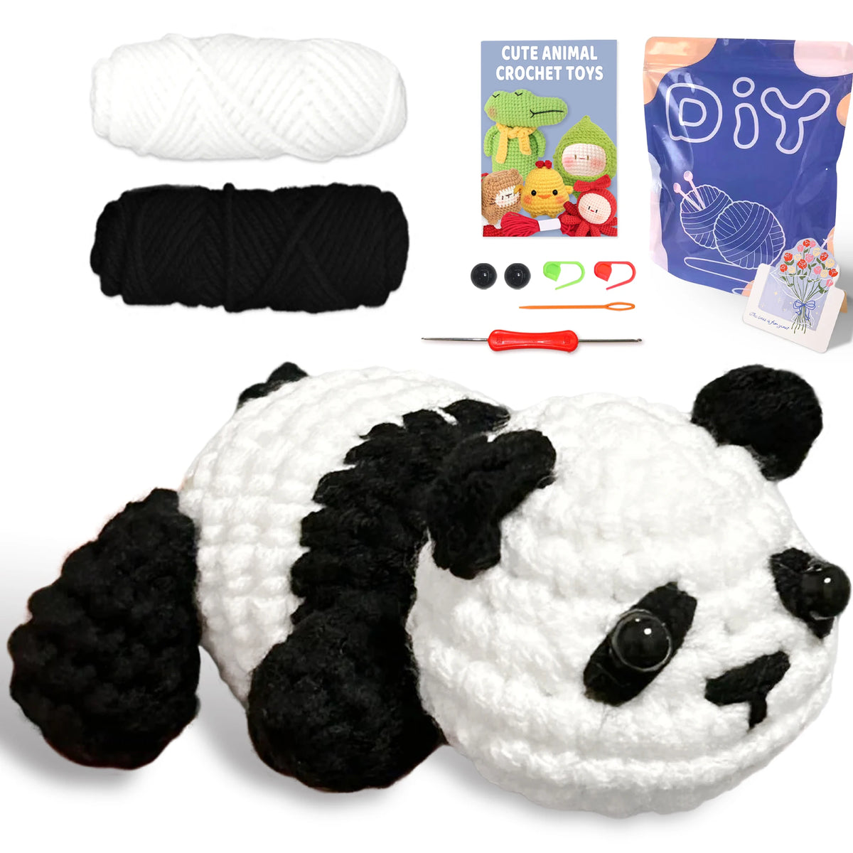 Animal Crochet Kit for Beginners – Complete Starter Set with Step-by-Step Guide