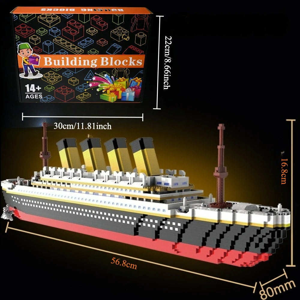 Titanic Cruise Ship Model Building Blocks Set