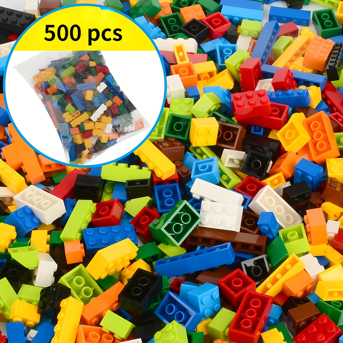 Creative Building Blocks Set – 300 to 1000 Pieces