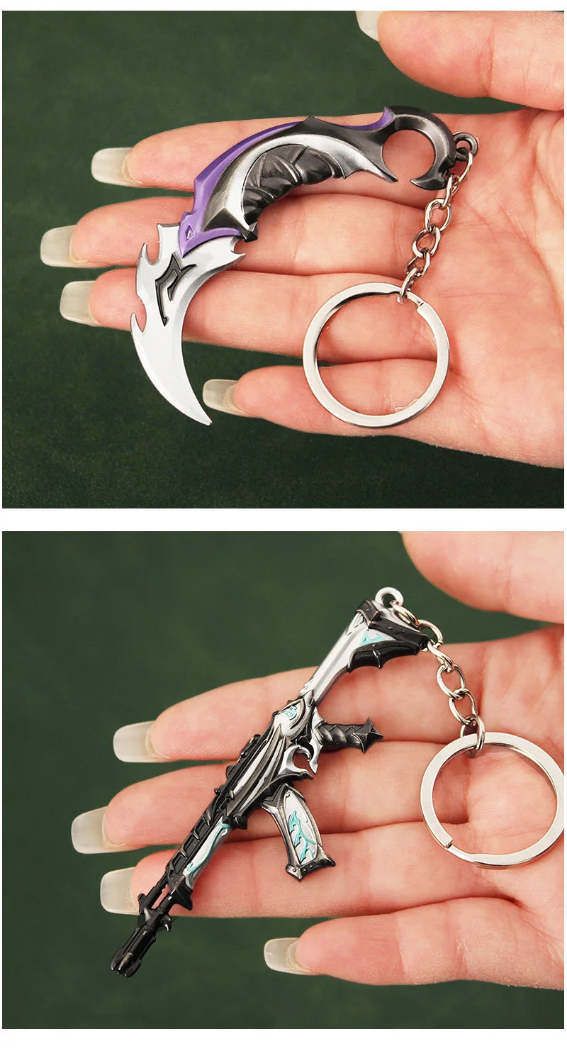 Valorant Reaver 2.0 Karambit Metal Keychain