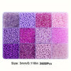 Glass Seed Beads Craft Kit with Organizer Box