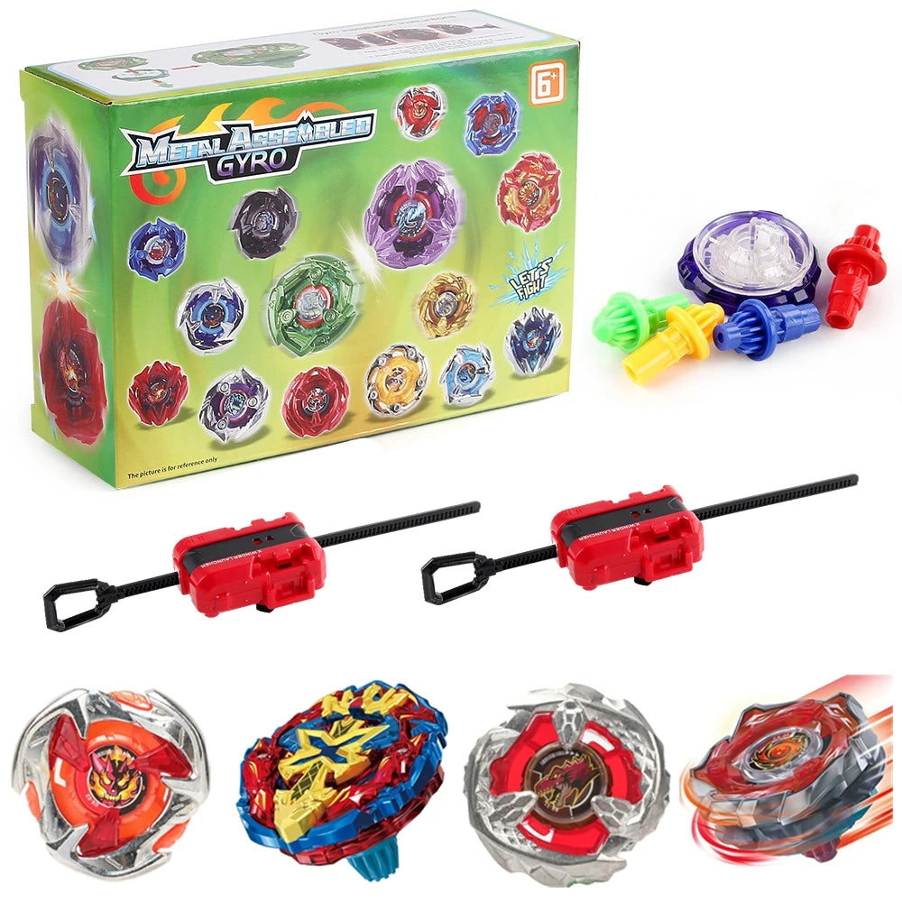 Gyro Spinning Tops Battle Set with Launchers