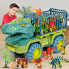 Dinosaur Transport Truck Carrier Playset with Tyrannosaurus Rex