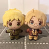 A set of three plush keychains featuring the characters Arthur, Alfred, and Wang Yao from Hetalia
