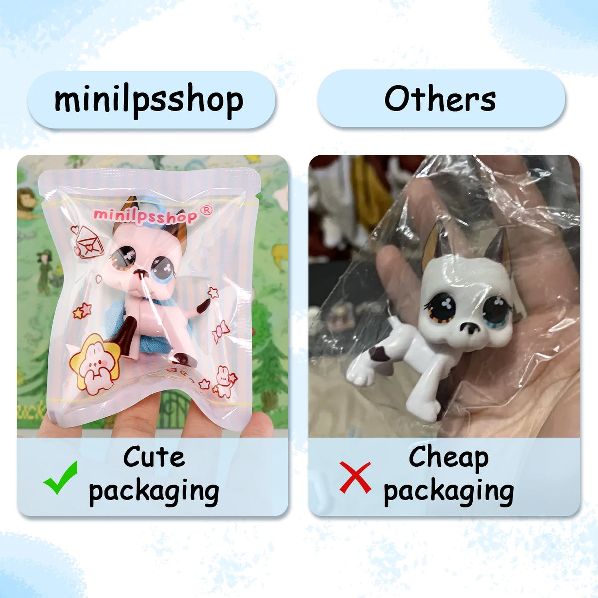 Realistic Mini Animal Figurine Set - Dogs, Cats & Fox