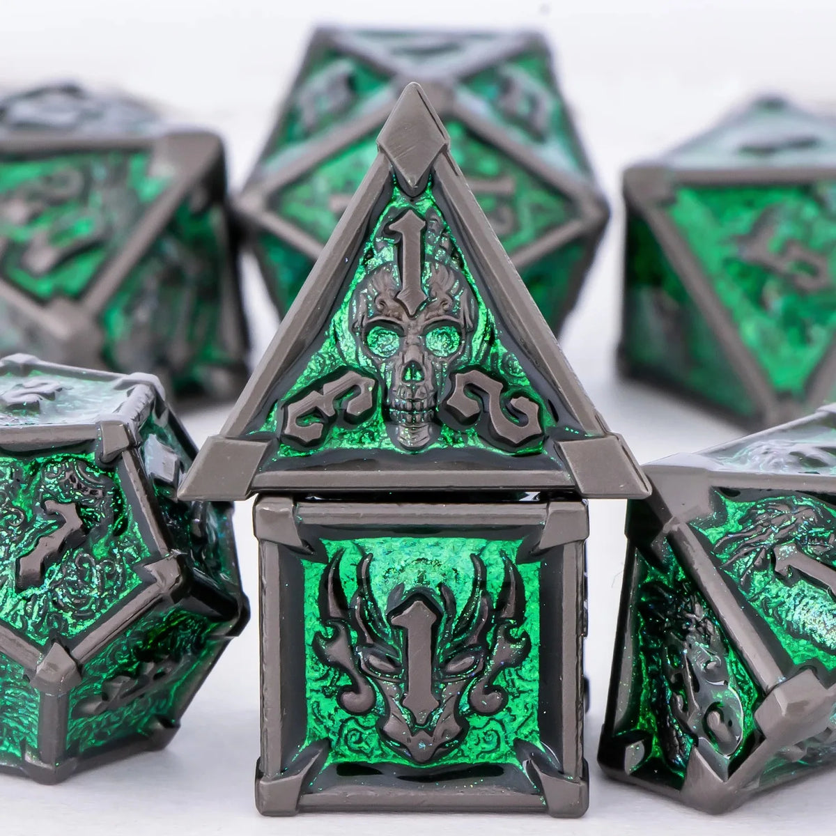 Precision Metal Polyhedral Dice Set for RPG & Tabletop Gaming