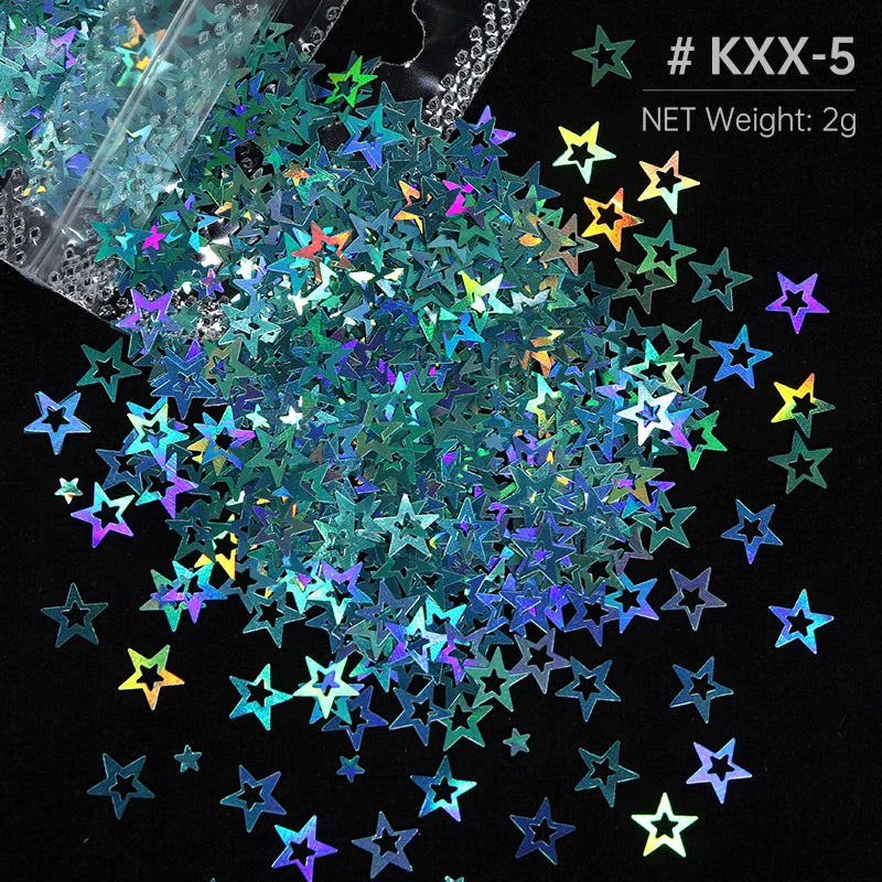 Shimmering Star Resin Sequins for DIY Crafts