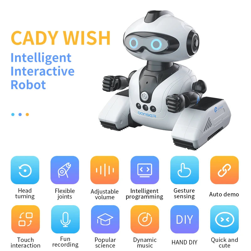 Interactive Gesture-Controlled Robot Toy with Music, Dance & Programming